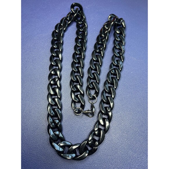 Fun & colorful, chunky acrylic chain link necklaces - lot of 6 - Picture 6 of 10